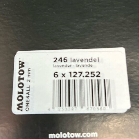 Molotow One4All Acrylic Pump Marker in Lavender. 2mm Fine Tip. 6-Pack. NIB! - Picture 5 of 11